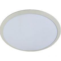 Signcomplex - Plafonnier suspendu led 50W rond ø 600mm Ep 17mm blanc naturel 4000K 4500lm avec driver 230V 105° IP43 slim