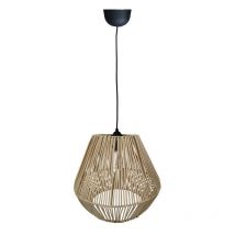 Jardibricodeco - plafonnier suspension luminaire en osier 25x84 cm