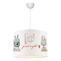 Jardibricodeco - plafonnier suspension luminaire enfant tally multicolore d30x20cm