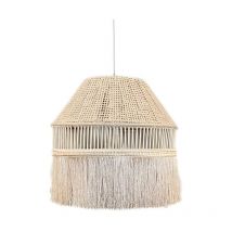 Plafonnier suspension luminaire naturel 31x71 cm