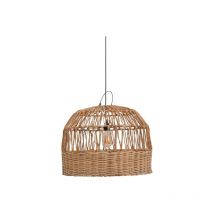 Jardibricodeco - plafonnier suspension luminaire rotin 60x45 cm