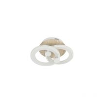 Sydney - Plafonnier 32w 3000-4000-6500k bois clair blanc 14x30x20 cm 4160lm dimmable à distance
