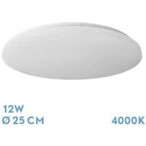 Fabrilamp - Plafonnier Tadeo 12w 4000k Blanc 5,5x25x25cm 1180lm