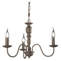 Perenz ducale lampe suspendue 3xe14 max 40w gris tourterelle - 6264to