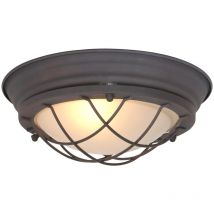 Steinhauer - Mexlite plafonnier Lisanne - brun - métal - 29 cm - E27 (grande raccord) - 1357B - Brun