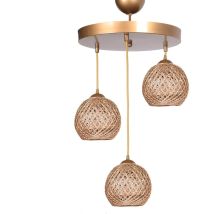 Wellhome - Lampe à toit de 80 cm. Argent, type 3 x et 27 max 45 - 60 w - Argent