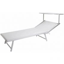 Playaness - Plage en aluminium pliage en toute sécurité en toute sécurité latin avec wilaw nettuccio White - White