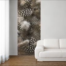 Papier peint intissé 96 cm x 250 cm avec duvet de plumes, décor unique et doux pour votre intérieur.