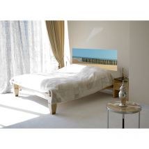Autocollant mural pour tête de lit, photo de la Plage du littoral nord, bord de mer, 60 cm x 160 cm