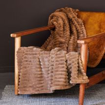 Plaid chinchilla en velours jacquard