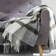 Plaid 130x180 iseo alpaga, laine, mohair, polyamide