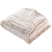Plaid en fausse fourrure, lynx