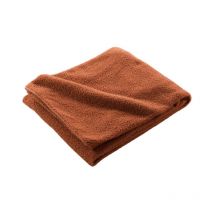 Plaid Bouclette 'Wooly' 180x220cm Terracotta