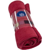 Plaid Couverture Doux Velouté Pile Chaud Duveteux Enveloppant Sofa Lit Fauteuil Bordeaux - 160x210 cm