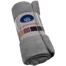 Plaid Couverture Doux Velouté Pile Chaud Duveteux Enveloppant Sofa Lit Fauteuil Gris - 200x220 cm