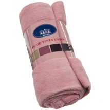 Plaid Couverture Doux Velouté Pile Chaud Duveteux Enveloppant Sofa Lit Fauteuil Rose - 130x160 cm