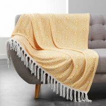Plaid Couverture Tunis Jaune