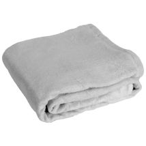 Plaid-decke Platingrau 130x170cm Flanberg