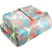 Plaid enfant polyester gris 130x150cm