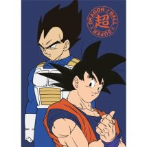 Plaid Dragon Ball z - Son Goku et Vegeta - 140x100 cm