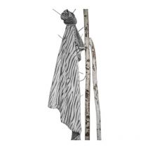 Plaid Ecorce gris zebre