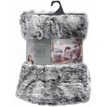 Plaid effet fourrure - 180 x 220 cm - Cocooning