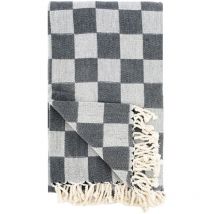 Plaid en coton damier