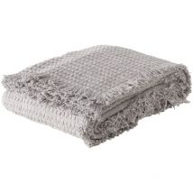 Plaid en coton, karma, 150 x 180 cm