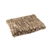 Plaid en Tweed 'Cosy' 130x180cm Marron & Beige