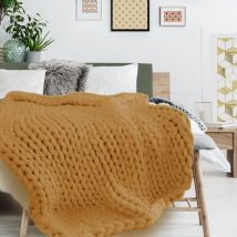 Plaid grosse maille chunky