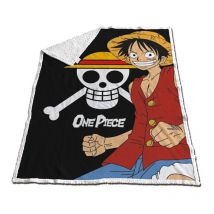 Plaid - Luffy & Logo One Piece - 120 cm x 150 cm