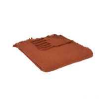 Plaid Mohair 'Kodi' 130x180cm Terracotta