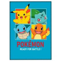 Plaid Pokémon - Prêt Pour La Bataille - Bleu