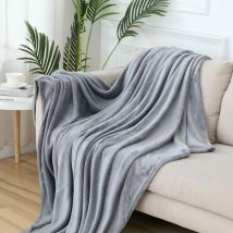 Plaid Polaire 150x200 Plaid canape Grande Taille Plaid Grande Taille en Flanelle Couverture Polaire 150x200cm Plaid Polaire - Couvre lit touché Ultra