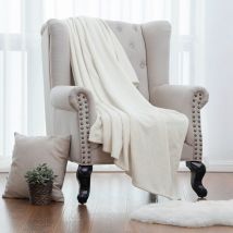 Plaid Polaire Couverture Flanelle 150x200 cm, Couverture lit 2 Personnes 200x150 cm, Plaid Grande Taille Jeté de Canapé, Couverture Chaude et Douce
