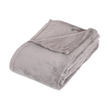 Plaid Polaire "Microfibre" 125x150cm Gris