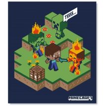 Plaid polaire Minecraft - Multicolors