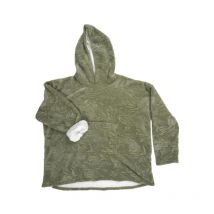 Plaid Sweat à Capuche 'Natural' 85x118cm Vert