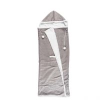 Plaid Sweat Poncho 'Sherpa' 130x170cm Gris