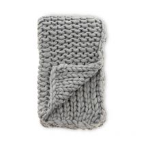 Plaid Uni 'Kate' 130x170cm Gris Clair