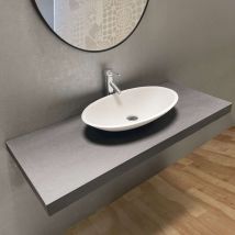 Byca - Plan 120 cm in polierter Betonoptik