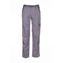 Planam Arbeitshose Bundhose Highline 2321 zink schiefer rot Gr. 52