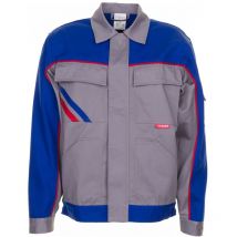 Arbeitsjacke Bundjacke Highline 2313 zink kornblau rot Gr. 38 - Planam