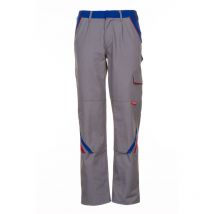 Arbeitshose Bundhose Highline 2323 zink kornblau rot Gr. 68 - Planam
