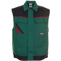 Planam Highline Arbeitsweste 2365 grün schwarz rot Gr. XL