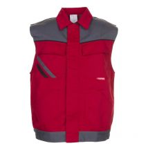 Arbeits-Weste highline Nr. 2366 Rot - Schiefer - Schwarz Gr. xl - Planam
