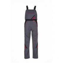 Highline Latzhose Arbeitshose 2332 schiefer schwarz rot Gr. 29 - Planam