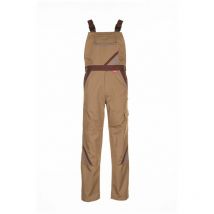 Planam - Highline Latzhose Arbeitshose 2334 beige braun zink Gr. 48