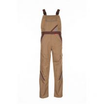 Planam - Highline Latzhose Arbeitshose 2334 beige braun zink Gr. 25
