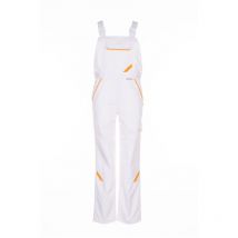 Planam - Highline Latzhose Arbeitshose 2337 weiß weiß gelb Gr. 40